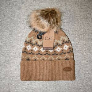 C.C Fur Pom Beanie